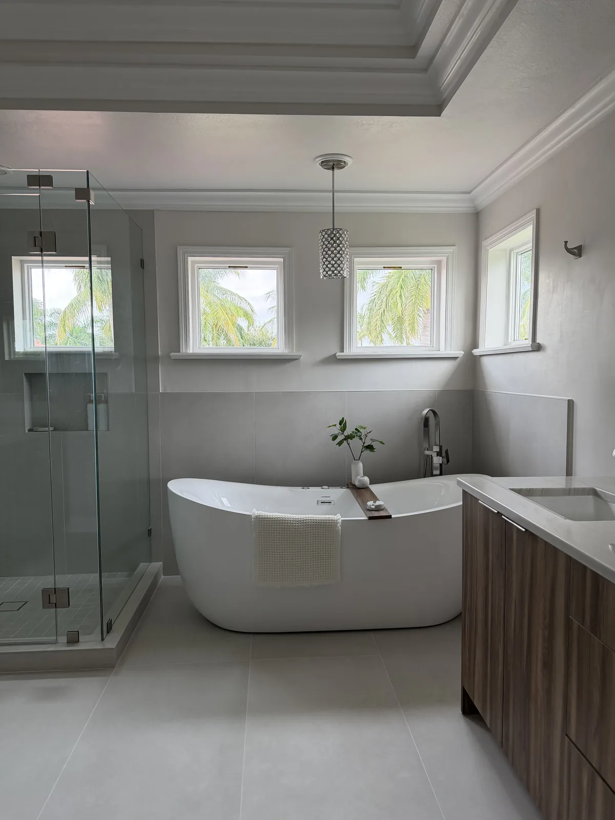 Completed Image Lake master bathroom remodel in Fort Myers, Florida